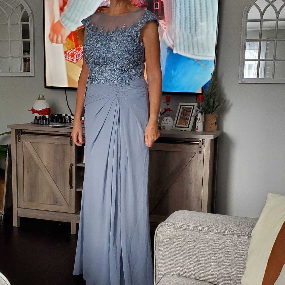 Azazie "Mother of the Bride" dress, Dusty Blue